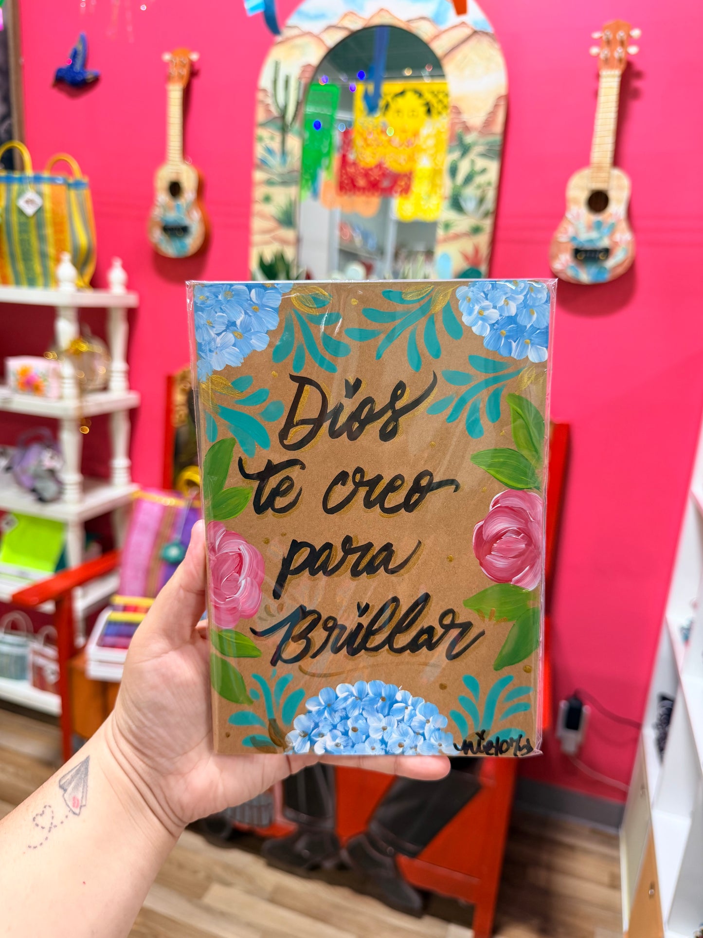 Handpainted Faith Notebook