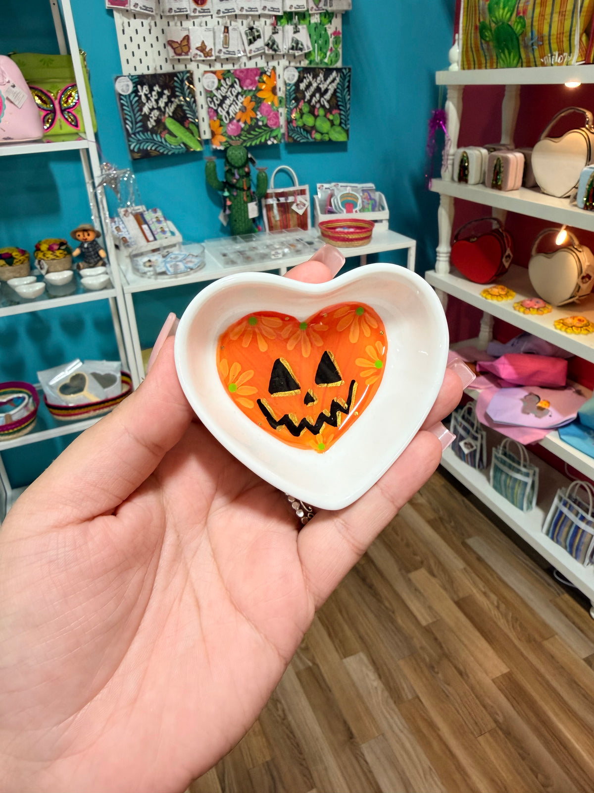 Handpainted trinket dish