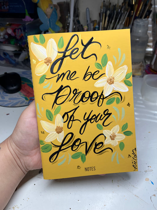 Handpainted yellow Journal