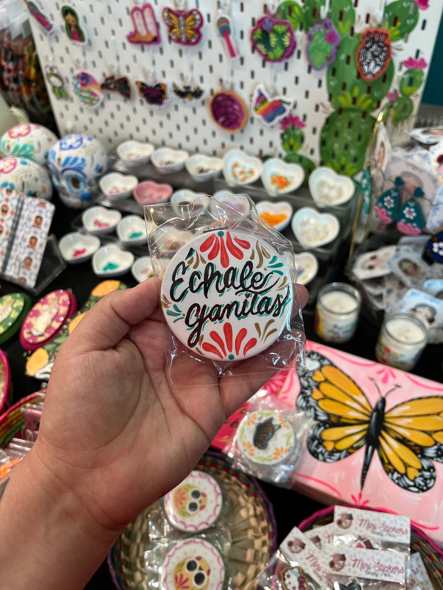 Échale Ganitas compact mirror