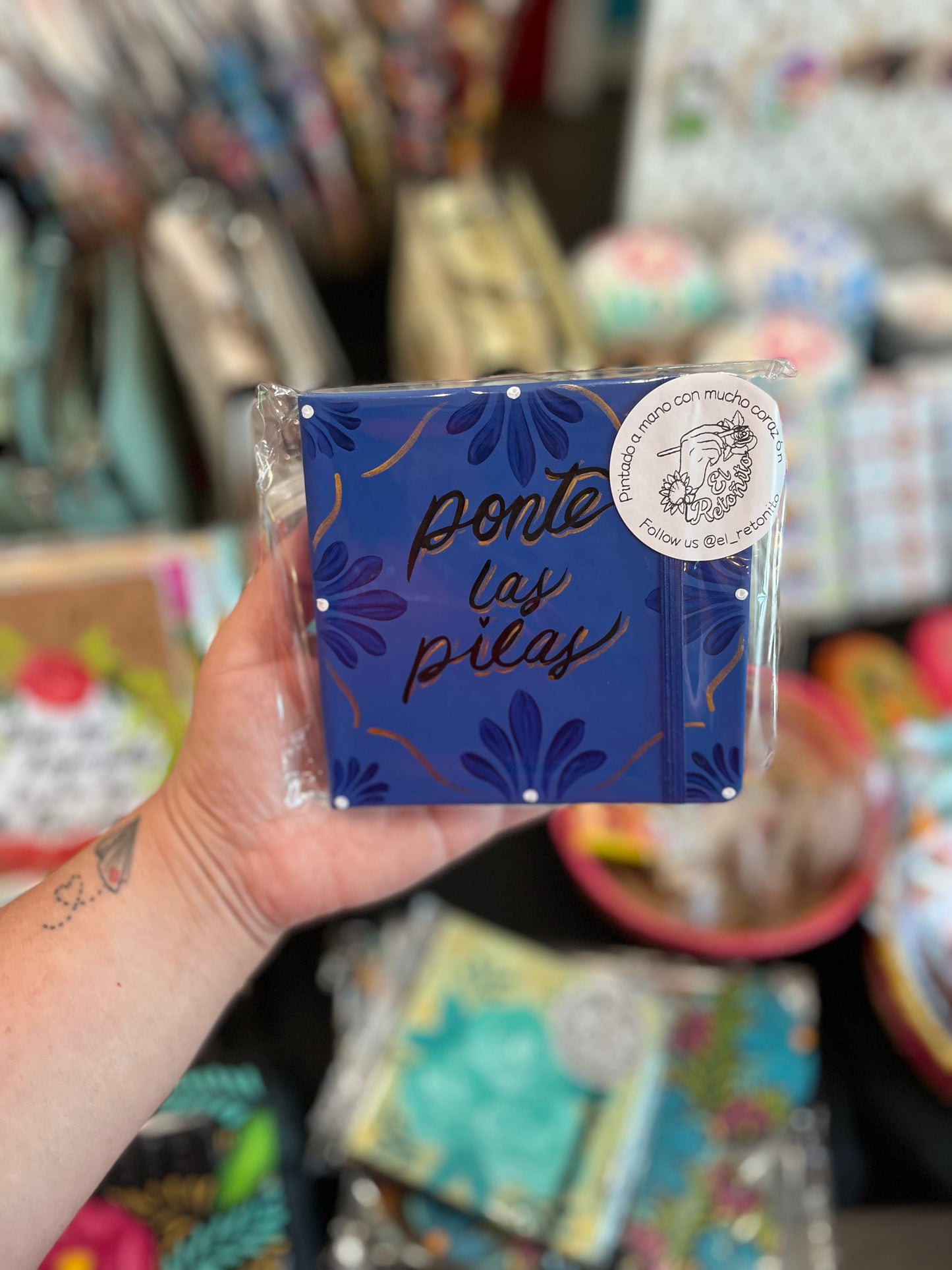 Ponte las pilas unlined notebook