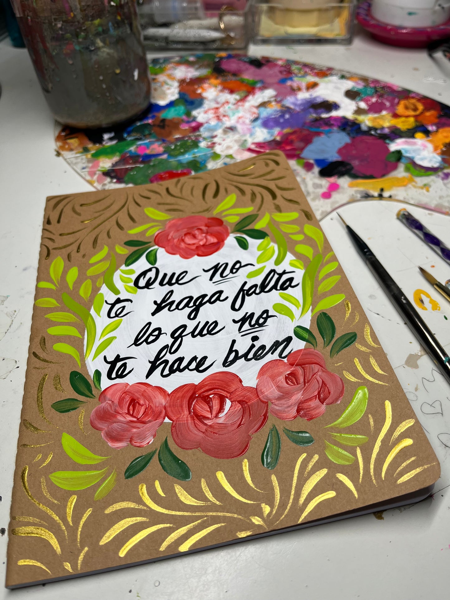 Handpainted Faith Notebook
