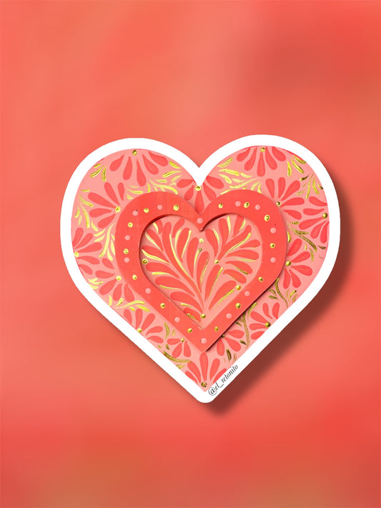 Corazón Melón Sticker