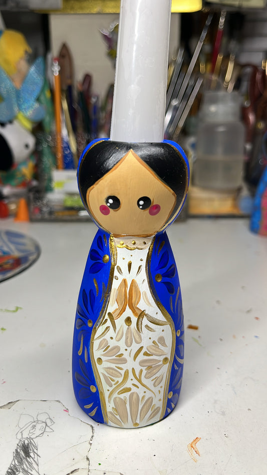 Virgencita candle holder