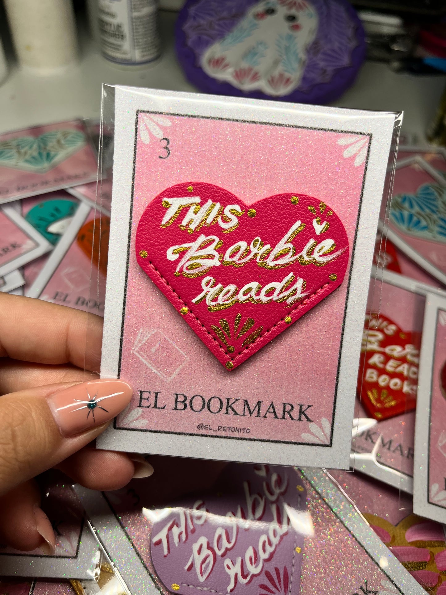 Hot pink Bookmark