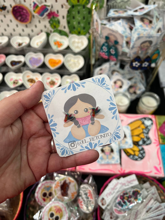 Colibri stud earrings