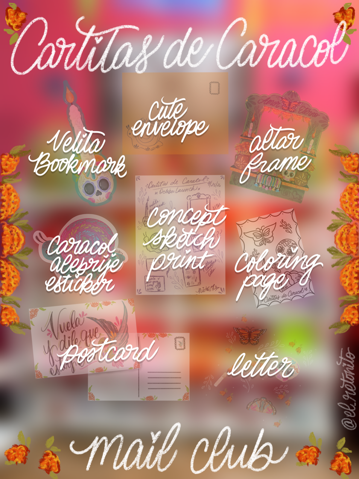 Cartitas de Caracol Mail Club - October Launch