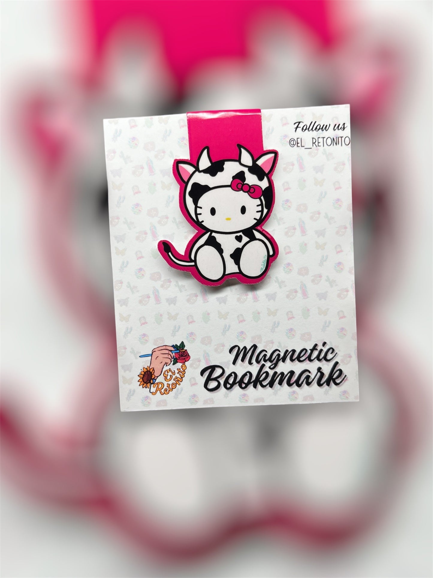 Kitty Cow Magnetic Bookmark