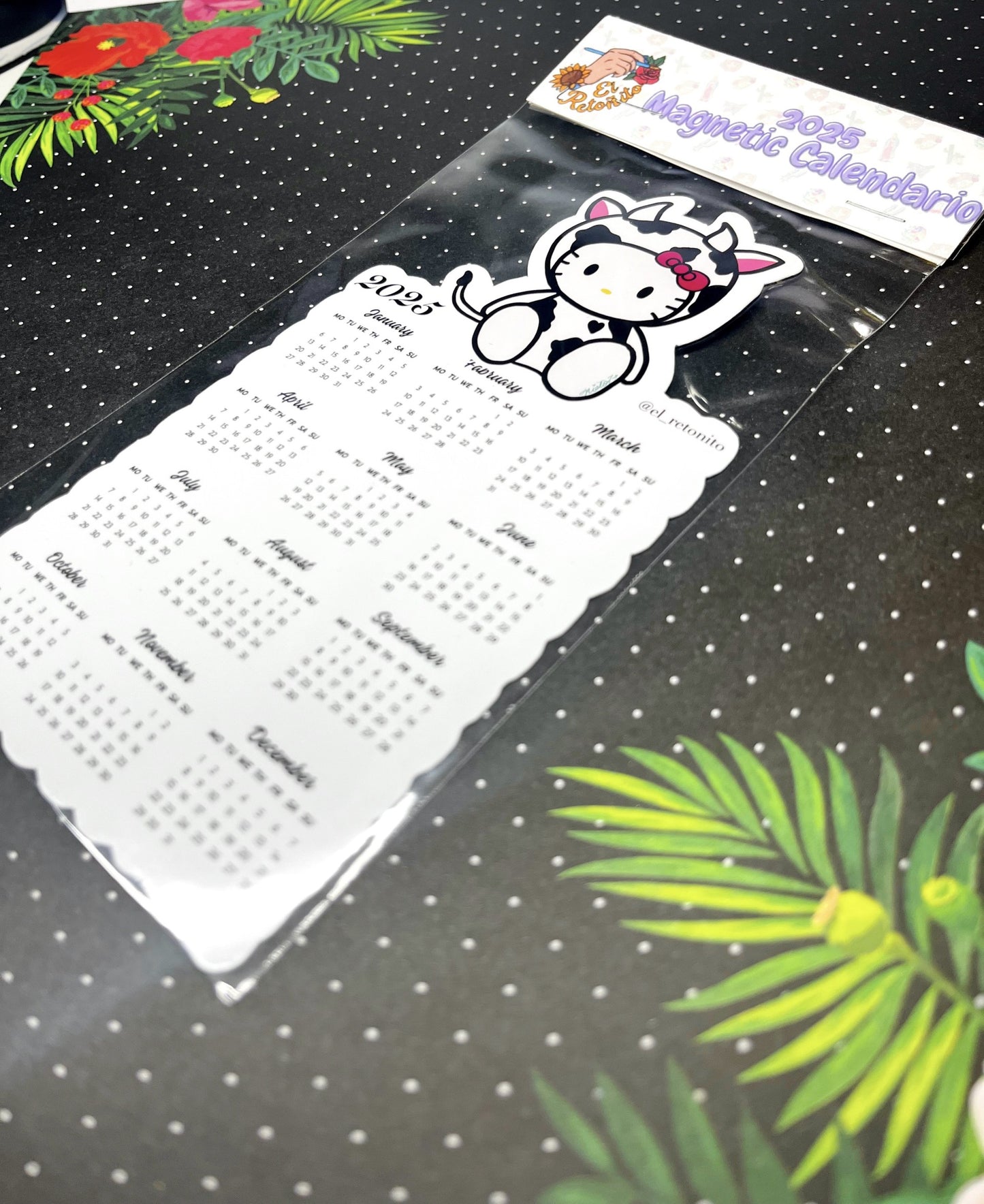 Kitty Cow 2025 Magnetic Calendar