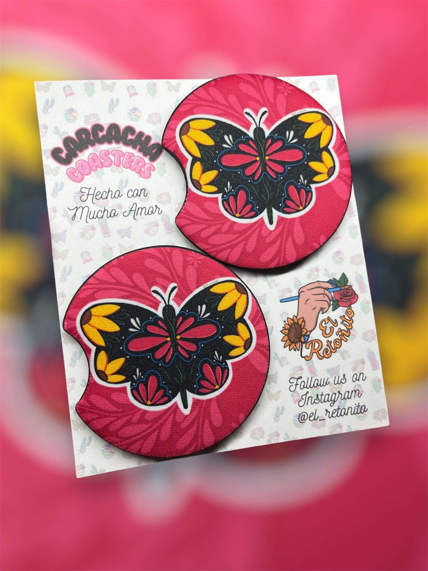 Mariposita Car Coasters